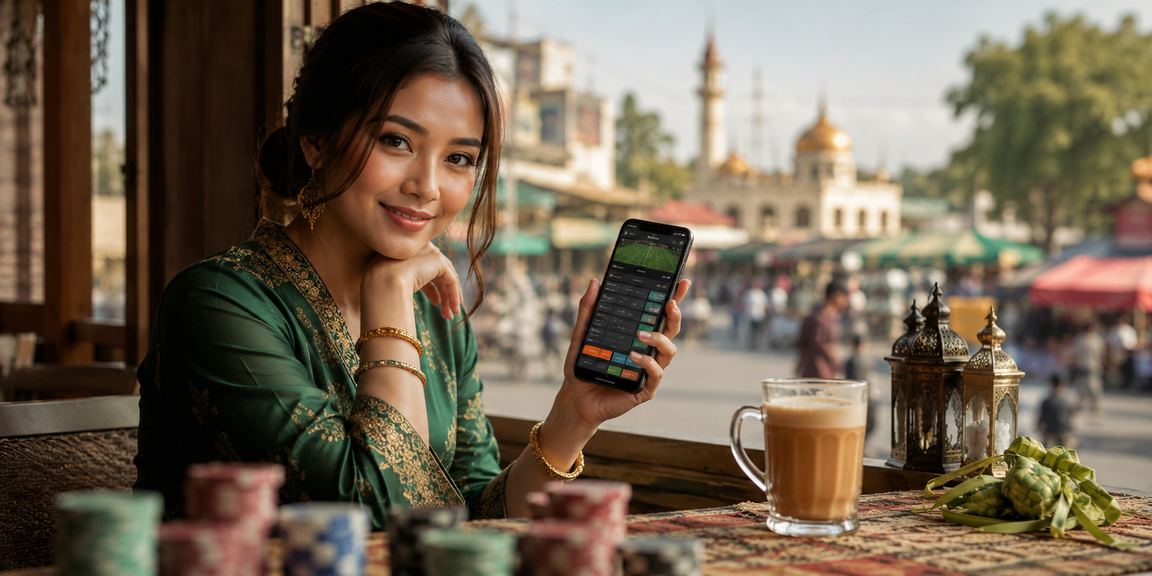 Pengguna Kota Bharu bermain kasino mudah alih sk69 melalui telefon bimbit semasa Hari Raya